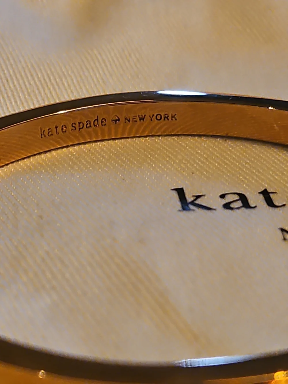 Kate Spade Ready Set Bow Bangle Bracelet Rose Gold Tone O0RU1567 - Picture 4 of 11